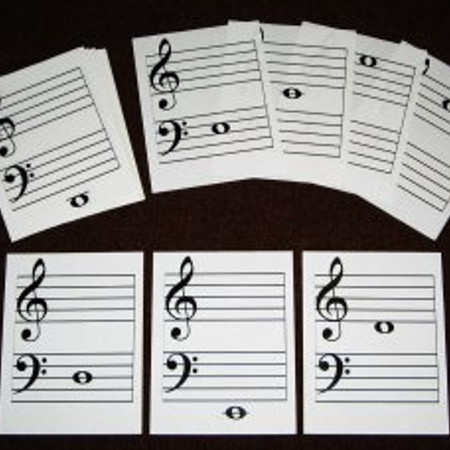 8.5" X 11" Music Drill Cards